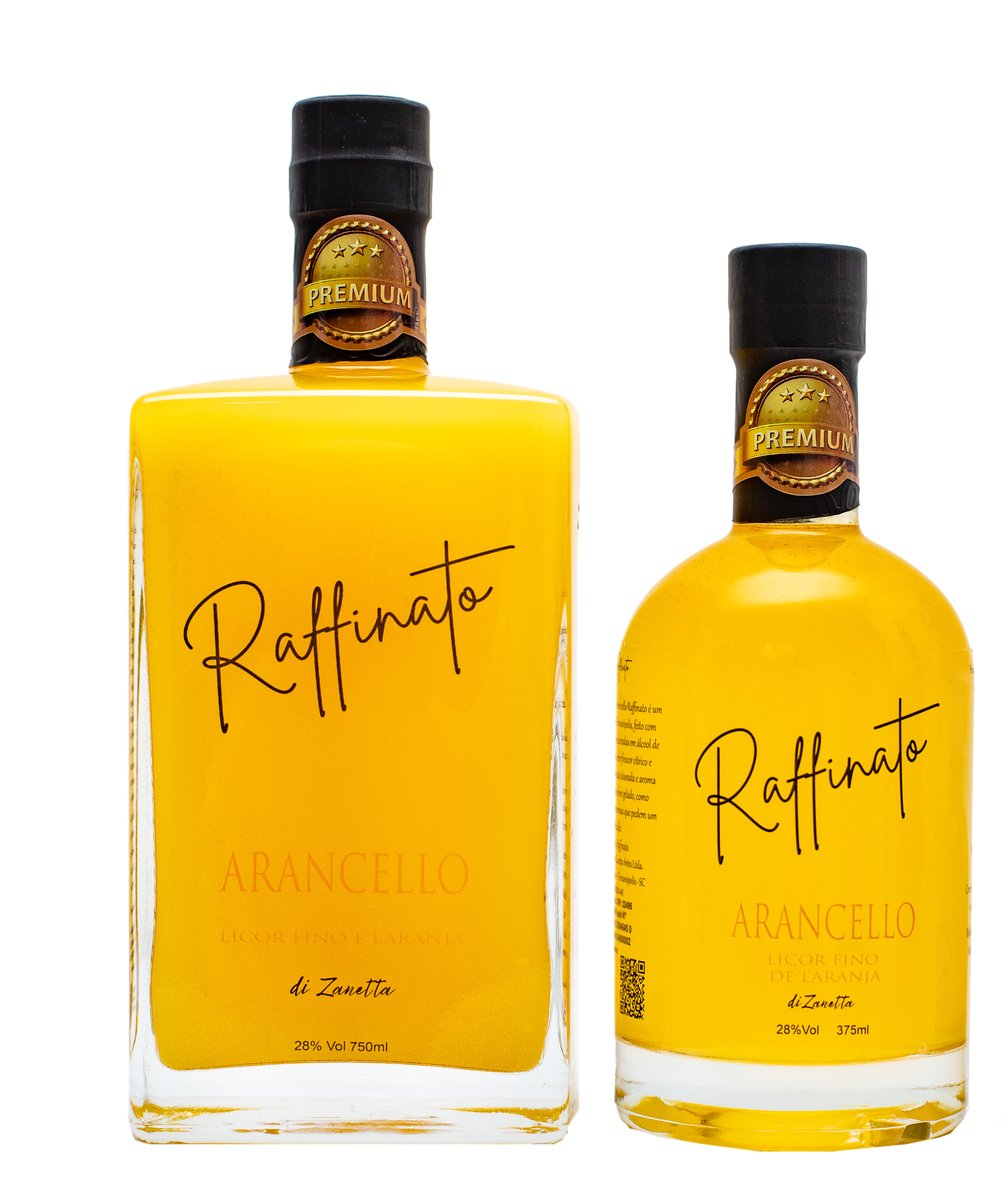 Conjunto Arancello 750ml + 375ml Raffinato — licor artesanal Florianópolis